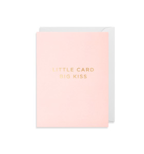 Birthday: Little card big kiss card - mini