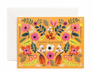 Birthday: Happy Birthday Autumn Florals