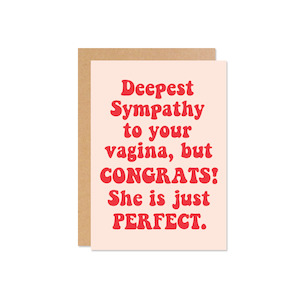 Congratulations: Baby Girl Card