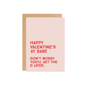 Naughty: Valentines D Card
