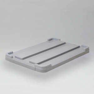 Industries: AGRI PALLET LID 300 - LIGHT GREY - ITALY