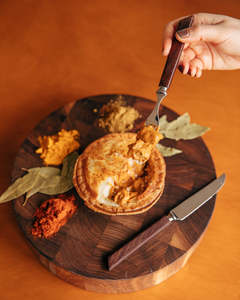 Products: Butter Chicken Roti Pie – 8 Pack