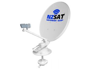 Audio Visual Tv: NZ SAT WIND-UP SATELLITE DISH
