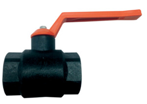 Plumbing Selfcontainment: Poly Ball Valve 25mm - Orange Handle