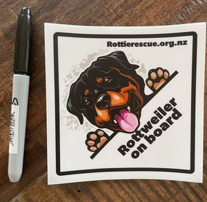 Products: Sticker Rottweiler on Board