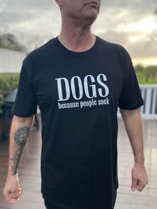 Tee Dogs Because People Suck Mens - Rottweiler Rescue