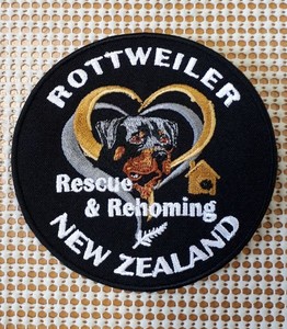 Embroidered Patch RRRNZ - Rottweiler Rescue