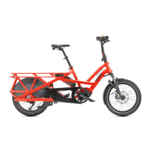 E Bikes: Tern GSD S10 Bosch Cargo Electric Bike - Gloss Tabasco/ Dark Grey
