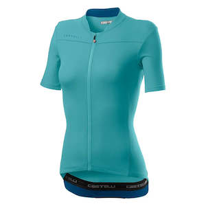 Attire: Castelli Jersey Anima 3 Womens Celeste/Marine Blue
