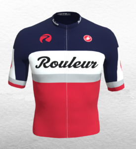 Castelli Custom Rouleur Jersey Aero Race 6.0 FZ Saville Blue