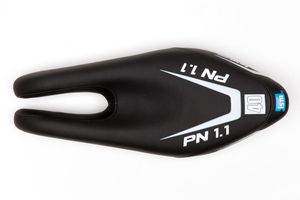 ISM PN 1.1 Black L-275 / W-110 Satin Steel Rails Saddle