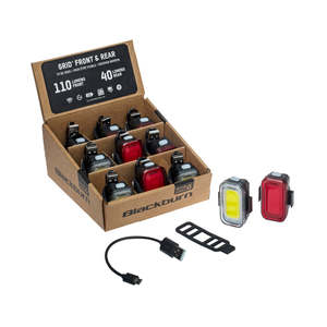 Blackburn Grid Light Front & Rear Counter Top Display