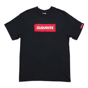 Clothing: SRAM Red & White Box Logo T-Shirt