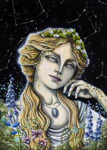 Products: Dike (Greek goddess) - Art Print, limited edition A3 HayleyElliottKernot