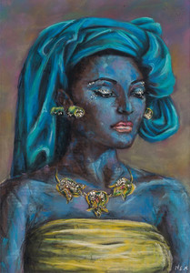 Products: The Green Lady - limited edition art print A3 HayleyElliottKernot