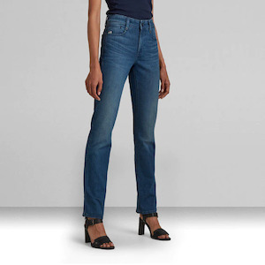 G Star Womens: G-STAR Noxer Straight 'Faded Neptune Blue'