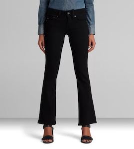 G-STAR Midge Saddle Bootcut 'Black'