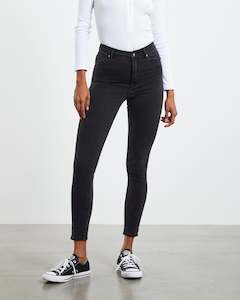 Womens Jeans: ABRAND High Skinny Ankle 'Graphite'