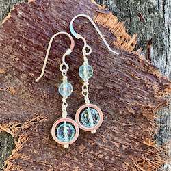 Earrings: Blue topaz earrings