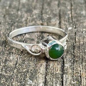 New Zealand Greenstone Ring, Small