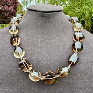 Brazilian smoky quartz necklace
