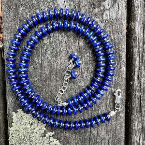 Lapis lazuli rondel necklace