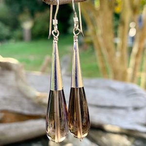 Smoky Quartz Drop Earrings