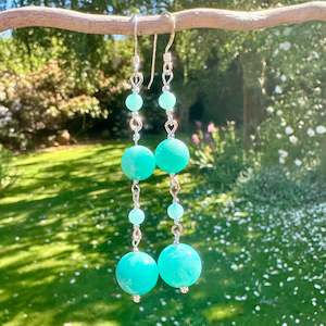Under 300: Amazonite earrings