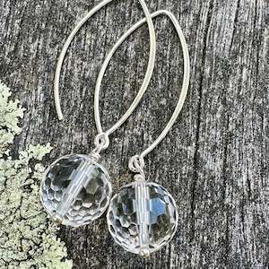 Under 300: Rock crystal earrings