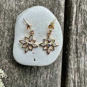 Half Price: Sapphire and diamond earrings