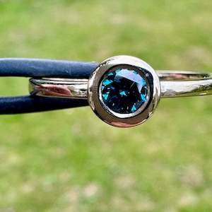 Blue diamond Kotare ring