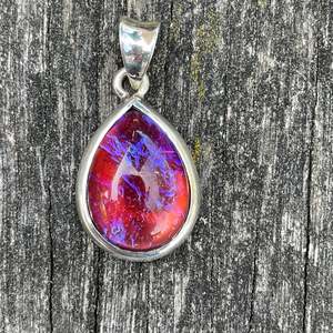Vintage Dragons Breath glass pendant
