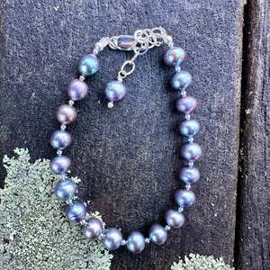 peacock freshwater pearl bracelet