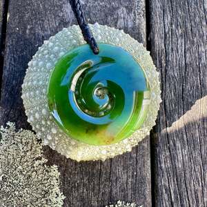 New Zealand greenstone koru