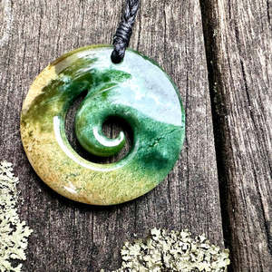 Pounamu New Zealand Taonga: Marsden flower koru