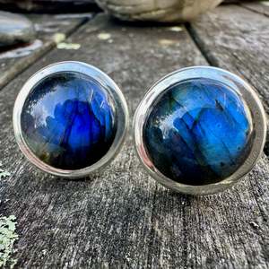 labradorite cufflinks