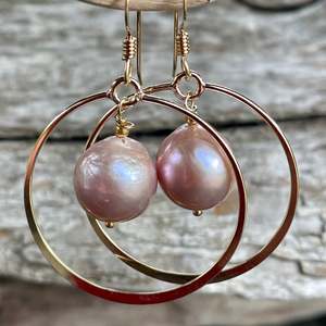 Pink Freshwater Pearl Earrings