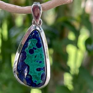 Half Price: Azurite malachite pendant