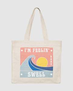 Womens Beach Bags: Womens Drink The Wave Tote Bag