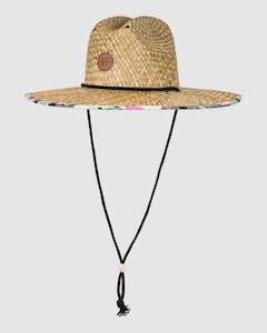 Womens Beach Hats: Womens Pina To My Colada Straw Sun Hat