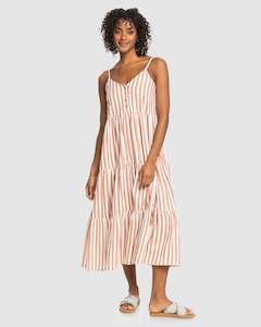 Womens Midi Dresses: Womens Bleach Days Stripe Dress