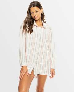 Womens Beach Dresses: Womens New Blue Riptide Shirt Dress