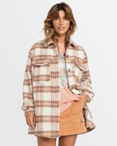 Womens Jackets: Womens Check The Swell Iiii Shacket