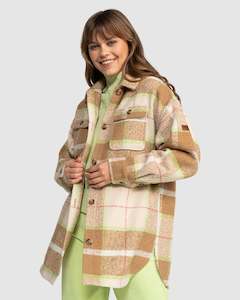 Womens Shackets Jackets: Womens Checking It Out Checkered Shacket