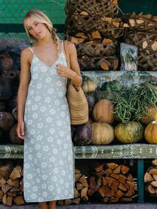 Womens Blossom Slip Midi Dress