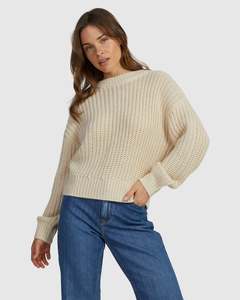 Women Coming Home Crew Neck Knitted Jumper