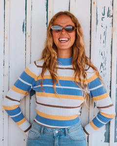 Womens Knitwear: Womens Playa Morning Crew Neck