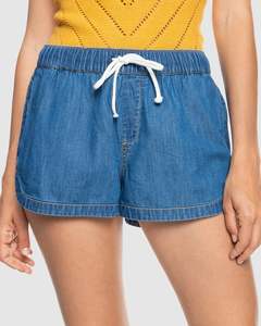 Womens New Impossible Denim Mid Shorts