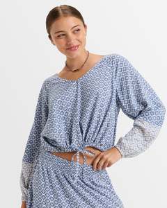 Womens Shirts: Womens Nomadic Mood Flowy Blouse