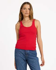 Womens Singlets Tanks: Womens Base Rib Tank Top